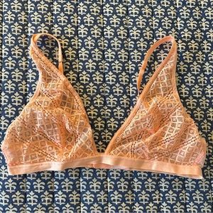 VS Peach Lace Bralette